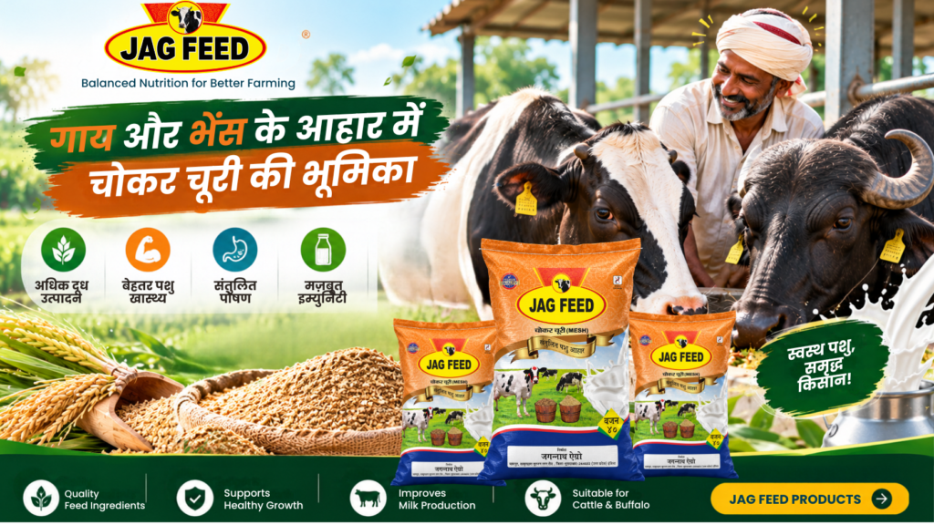गाय और भैंस के आहार में चोकर चूरी की भूमिका | JAG FEED